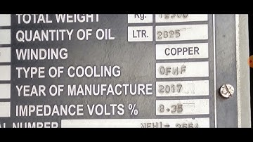 Transformers name plate ke bare me in hindi | transformer name plate complete details| transformer