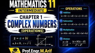 Mathematics 11, Intermediate class,Chapter 1,Complex Numbers (Operation)