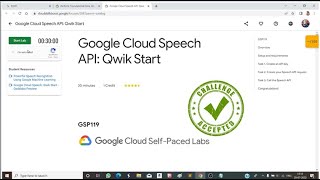 Google Cloud Speech API Qwik Start | Google Cloud 30 Day's of Challenge | #google #30dayschallenge