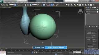 How to Creating The Bowling pin and Ball : Tutorial Autodesk 3Ds Max 2013