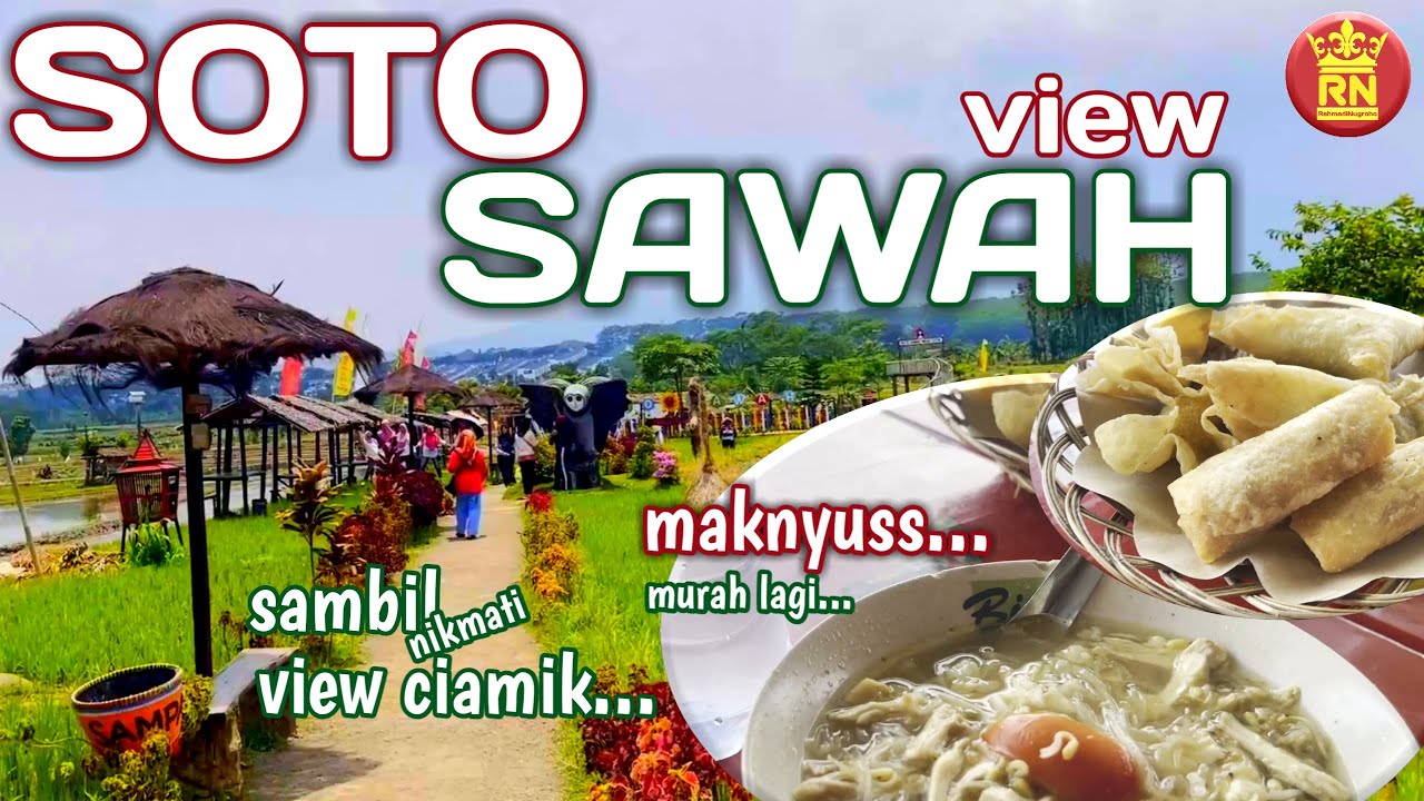 SOTO view SAWAH ini beda ! WISATA KULINER SEMARANG ramai BGT 