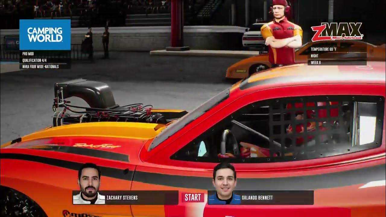 NHRA Pro Mod Drag Racing Saturday Qualifications At ZMax Dragway YouTube