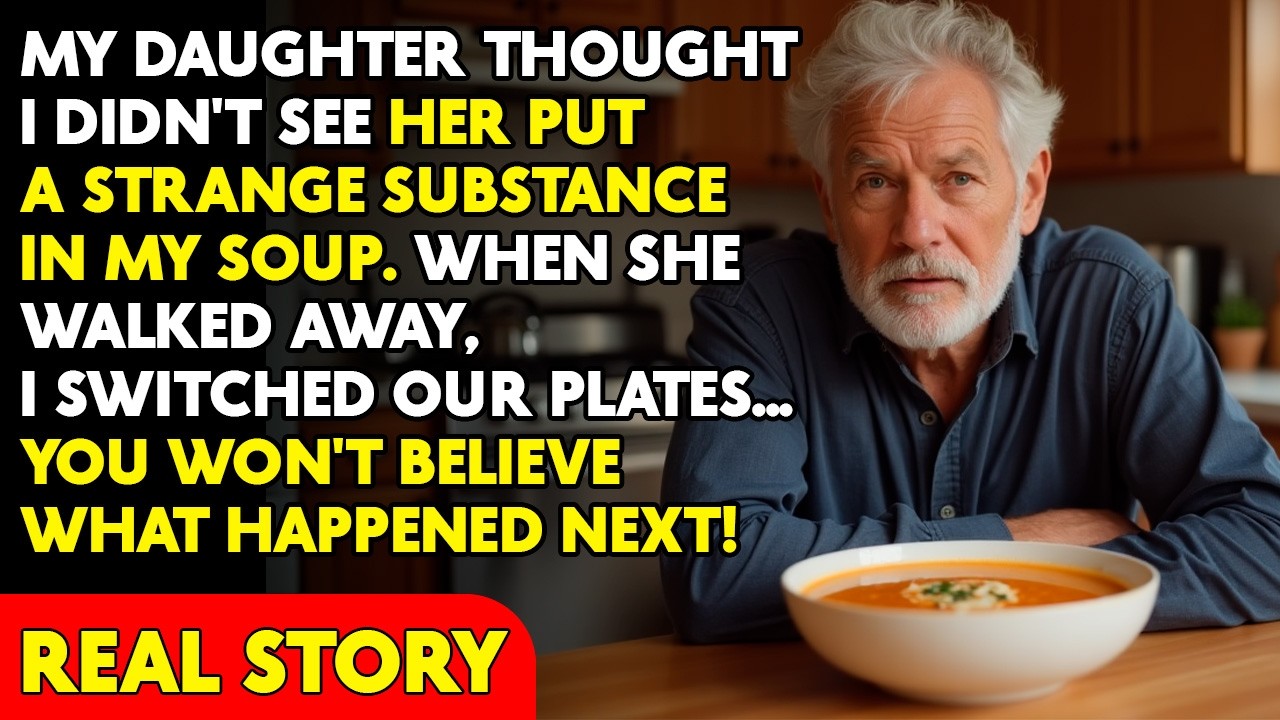 My Daughter Thought I Didn't See Her Putting A Strange Substance Into My Soup. I Switched Plates...