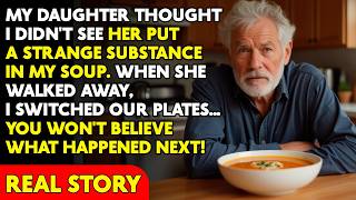 My Daughter Thought I Didn't See Her Putting A Strange Substance Into My Soup. I Switched Plates...
