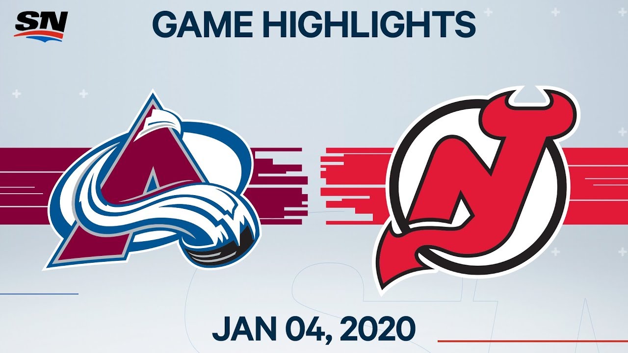 NHL Highlights  Avalanche vs Devils - Jan. 04, 2020 