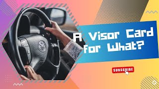 Essential Visor Card for Drivers in the Deaf & Hard of Hearing Community