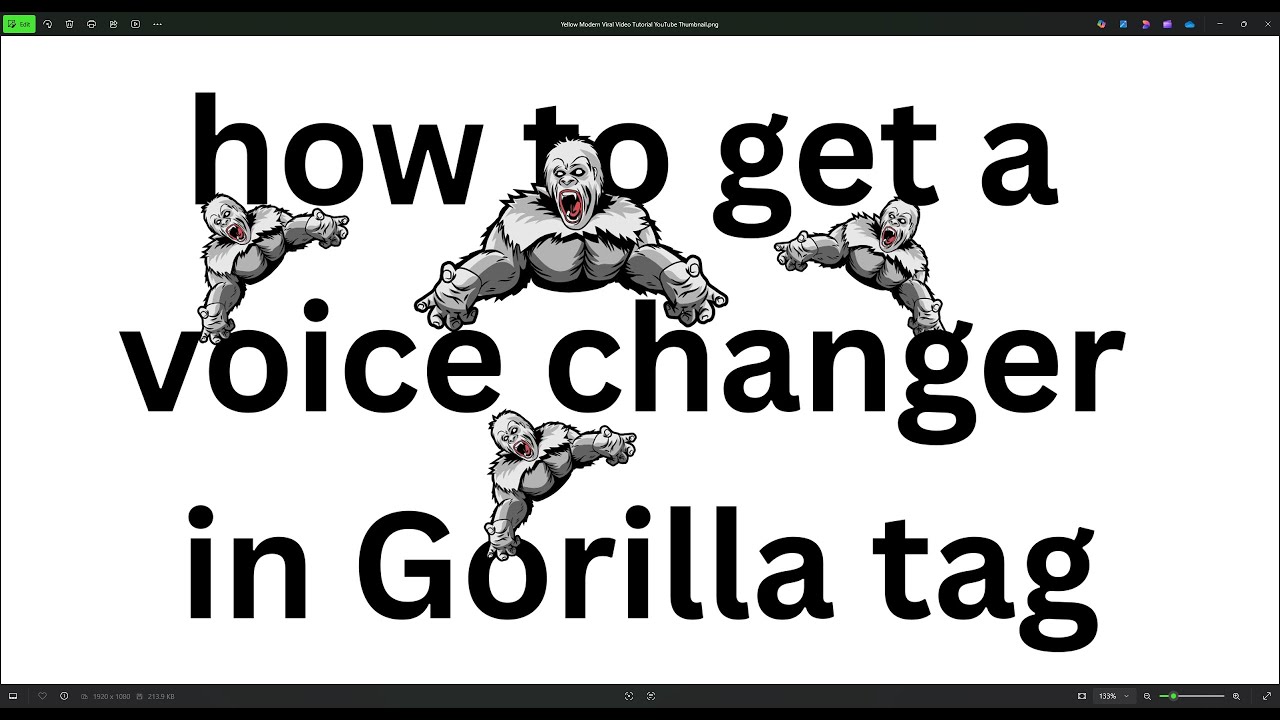 How To Get A Voice Changer For Gorilla Tag