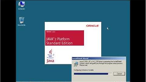 How to install Java 2 Software Development Kit J2SDK on Windows Server 2008