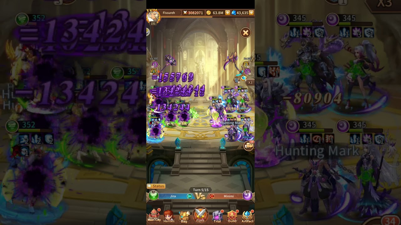 Elora's Raid Team Wind 5m Vs Team Dark 5.4m