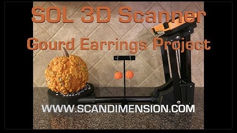 Project Inspiration: Seasonal earrings - SOL 3D scanner by Scan Dimension
