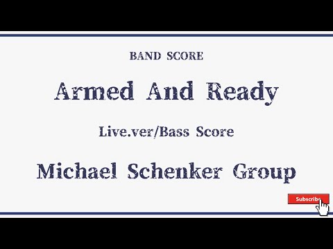 【Michael Schenker Group】バンドスコア『Armed And Ready』Live Bass Score