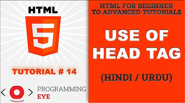 Use of HEAD Tag in HTML | Hindi / Urdu | Programming Eye