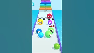 Fast mode 😱N #ballrun2048 ew Ball Run 2048 - gameplay walktrough android iOS