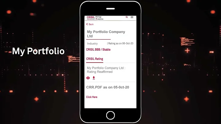 CRISIL Ratings Analytica app