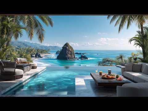 Tropical Island Coast Morning ☀️ Refreshing Positive Vibes to Pamper Your Soul 🌊【4K UHD】