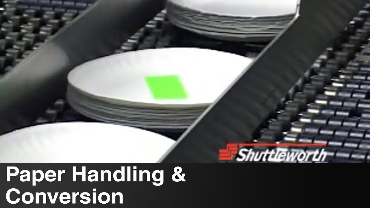 Paper Plate Servo Smartfeed Conveyor Infeed By Shuttleworth Conveyor
