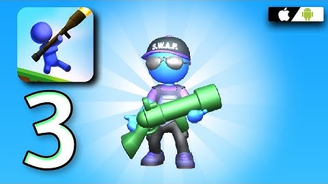 Bazooka Boy 3D Gameplay Walkthrough Part 3 - Level 38-54 (Android , Ios)