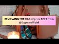 Reviewing the bag frombagerzofficial affordable bag from a pakistani brandstore