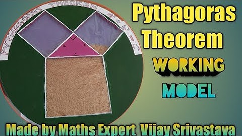 Pythagoras Theorem Working Model ( MATHS LAB VIDEO - 2 )