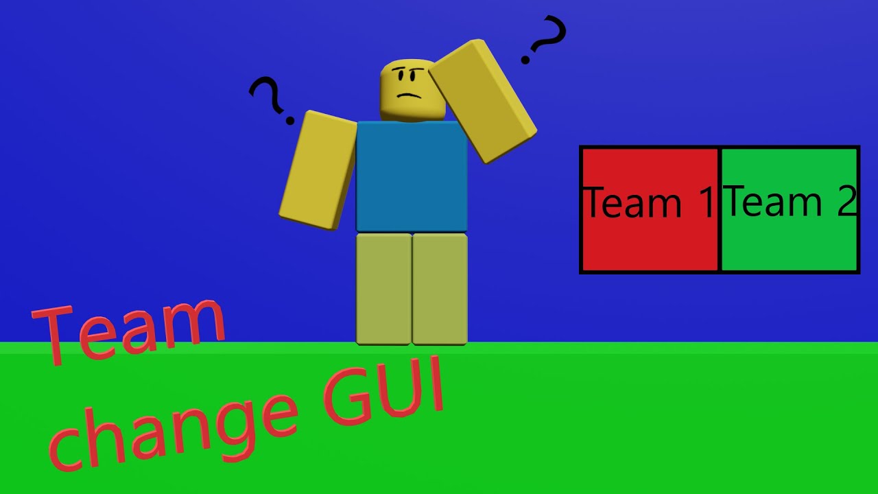 Team Change GUI in ROBLOX Studio - YouTube
