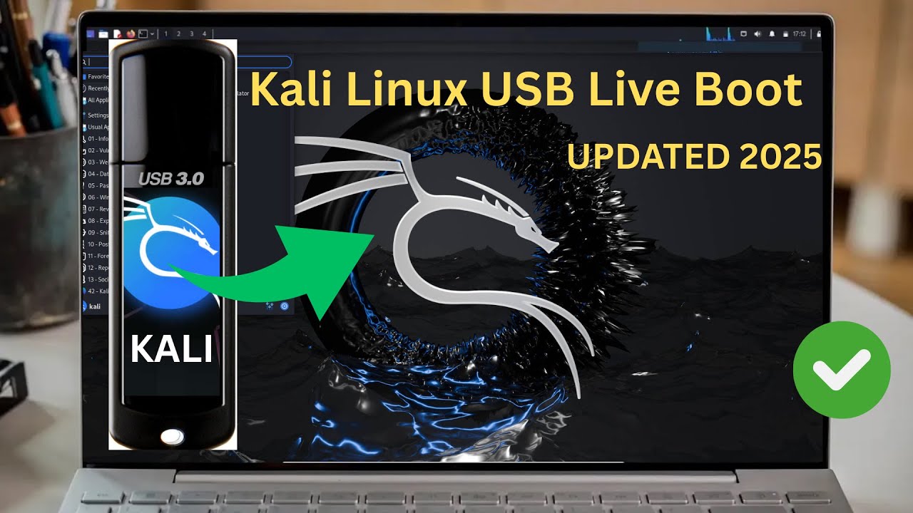 How To Install Kali Linux (2024.4) USB Live Boot (2025 ) - YouTube