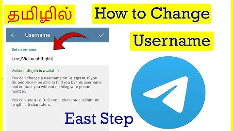 How to Change Telegram Username Tamil | VividTech