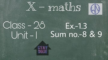 Class - 28 | 10th Maths | UNIT -1 | Relation & Function | Ex.-1.3 Sum no.- 8&9 - By Nivetha Bharathi