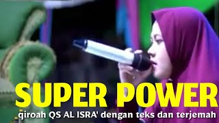 NADA TINGGI DAN NAFAS PANJANG. Qiroah peringatan isra' mi'raj [ QS AL ISRO']