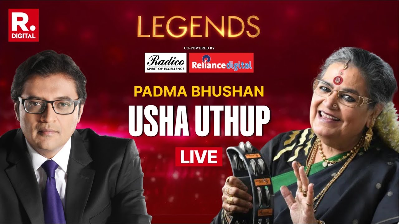 Usha Uthup Exclusive LIVE | Arnab Goswami on LEGENDS, Music, and Iconic Journey