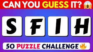 Can You Solve These Unscrambled Words? 🔥 Unscramble Words Challenge | 50 Puzzle Quiz