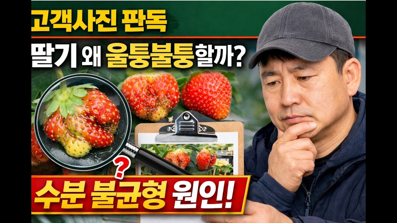 딸기 열매가 울퉁불퉁한 이유｜고객사진판독