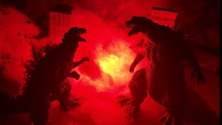 Godzilla 1954 vs Godzilla 2001 an epic stop motion battle