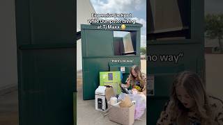 Dumpster diving at Tj Maxx ‼️ wait until you see what I found.. #dumpster #dumpsterdiving #tjmaxx
