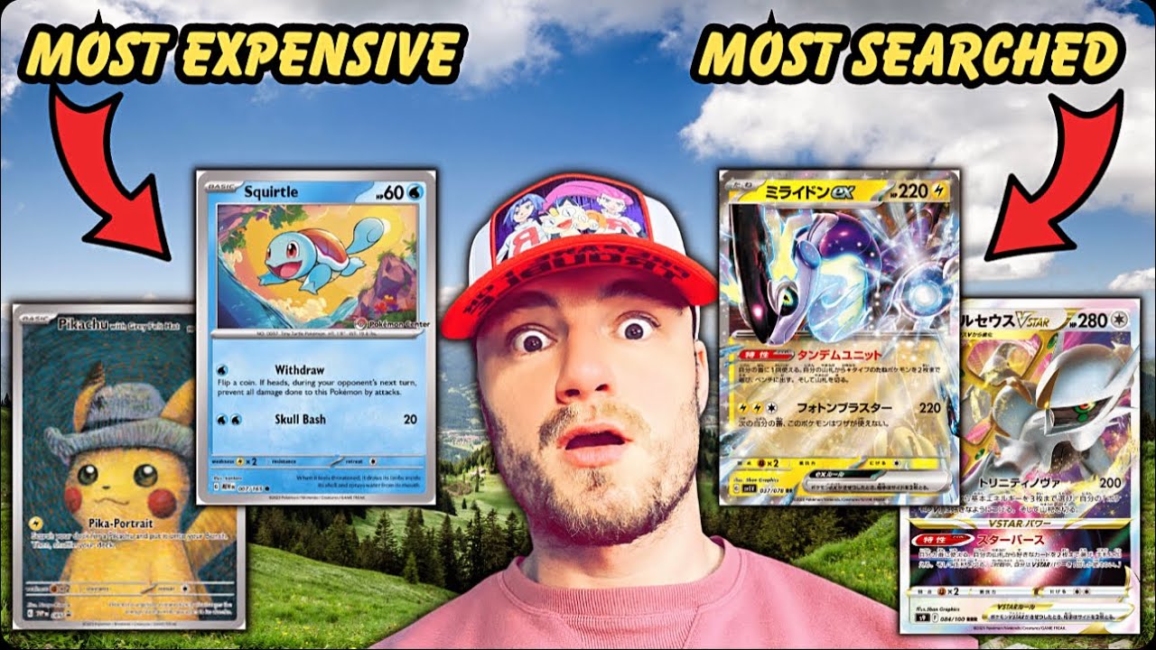 Top 10 Most Expensive Pokemon Cards and Most Searched Cards Of 2023!