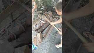 cara melwbarkan bwsi degan mudah #blacksmith #pandaibesi