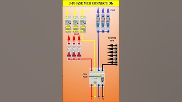 3 Phase MCB Connection #shorts #short #viralvideo #electricedison