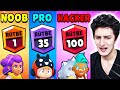 BRAWL STARS NOOB VS PRO VS HACKER