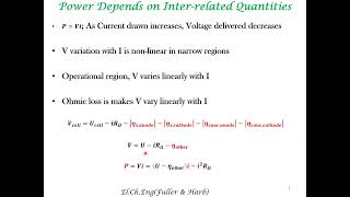 Estimate Of Maximum Power From A Fuel Cell