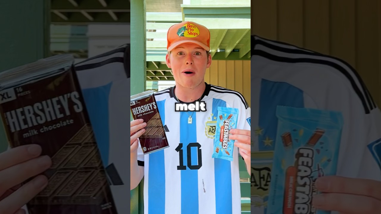 Mr Beast Chocolate VS Hersheys Melt Test