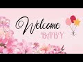 Pink Floral Baby Shower Background for TV