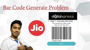 Jio Bar code generate Problem issue ???
