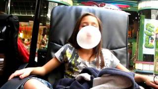 The Fruit Bowls Video 4 Blowing bubbles on masache chaires in the mall! screenshot 3