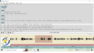 Transcriber : Where to segment audio Guide