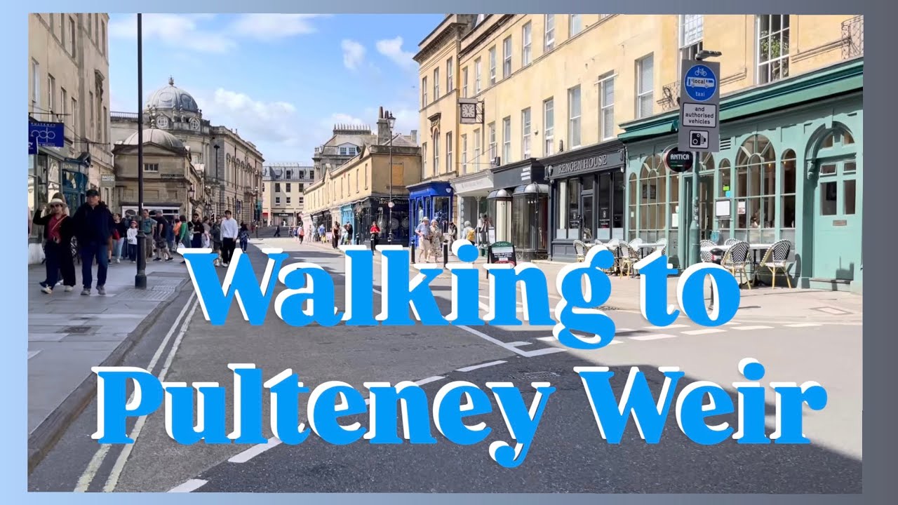 050825 Walking to Pulteney Weir 🚶‍♀️ | Scenic Stroll in Bath, England 英國巴斯旅遊景點|歐洲旅行必去景點|輕鬆行街🎊遠離焦慮壓力￼