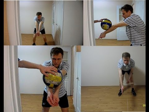 Волейбол. Обучающие видео - нижняя передача. Прием снизу.