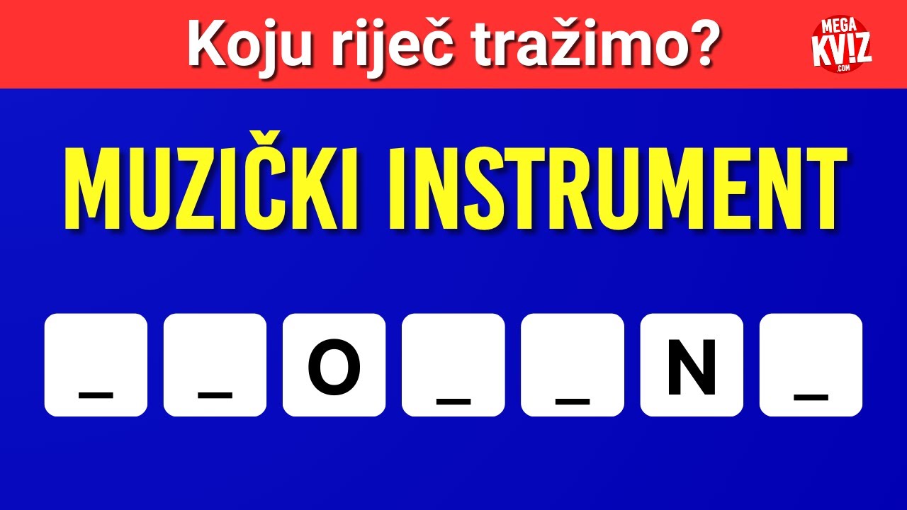Pogodi traženu riječ! Možeš li riješiti svih 20 zadataka za manje od 10 sekundi?
