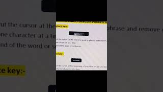 Difference between Backspace and Delete keys# #classes #computer #technology #shorts Wealth