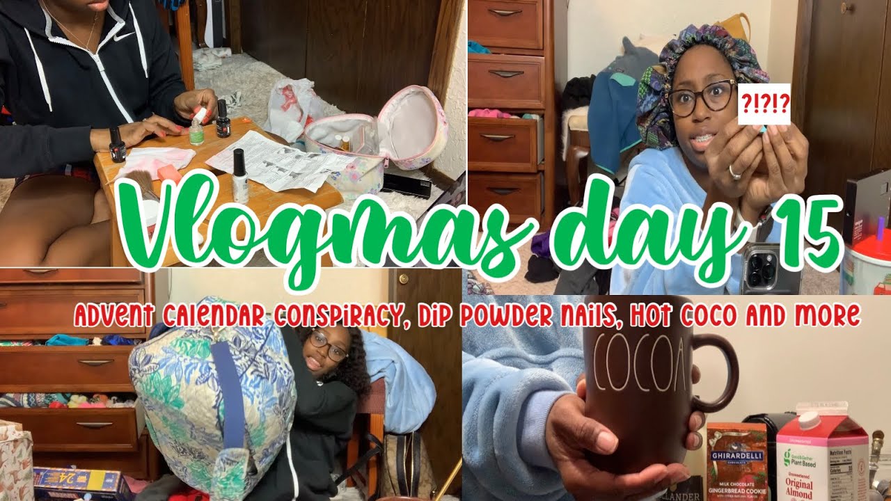 Day 14 and 15: Dip powder, Pack with me, ADVENT CALENDAR CONSPIRACY !?!