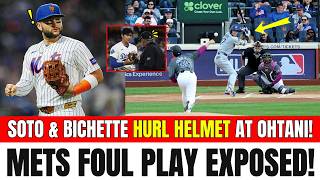 CAUGHT ON CAMERA! Mets Foul Play EXPOSED! Juan Soto & Bichette HURL Helmet At Ohtani