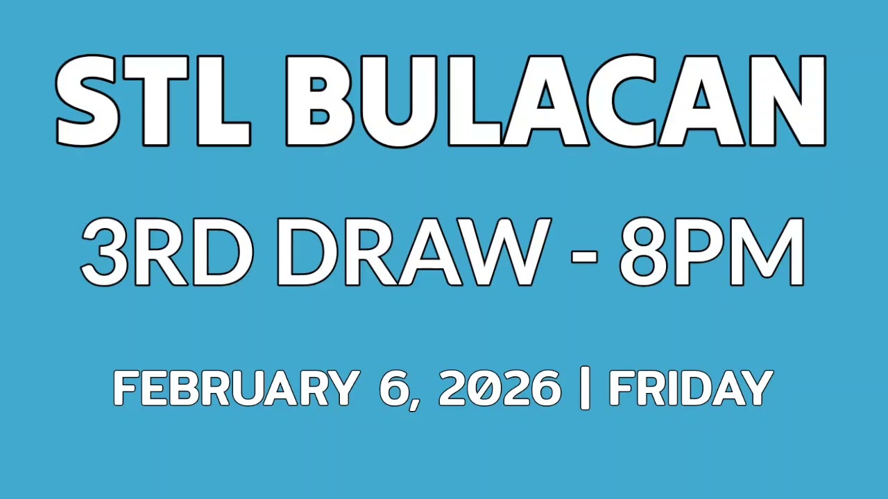 STL BULACAN result today 8pm draw evening result 3rd draw Philippines February 6, 2026 Friday